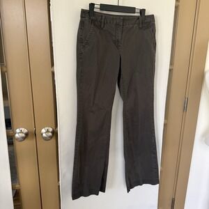 Tommy Bahama Womens 6 Brown‎ Low Rise Boot Cut Khaki Chino Pants Bottoms